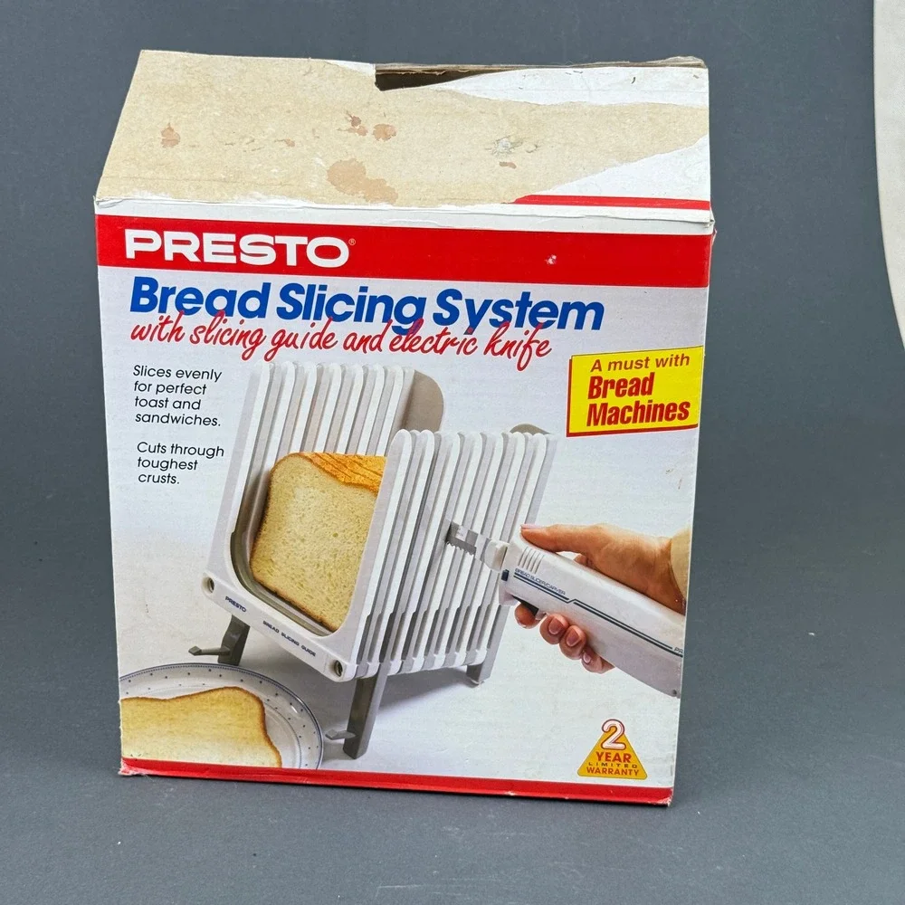 Presto Bread Slicing System Electric Knife Vintage Kitchen‎ Tool - TESTED